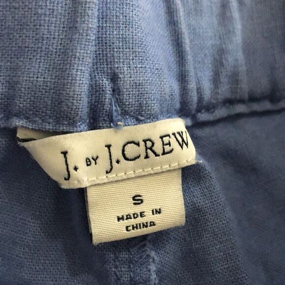 J. By J Crew Blue chambray pom-pom shorts size small - Picture 2 of 5